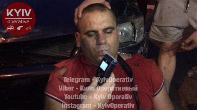 В Киеве пьяный в хлам мужчина устроил четыре ДТП: сеть в ярости