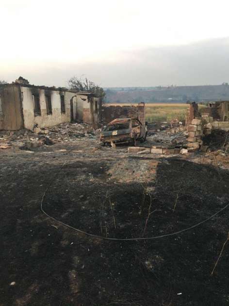 Пожар полностью уничтожил село в зоне АТО