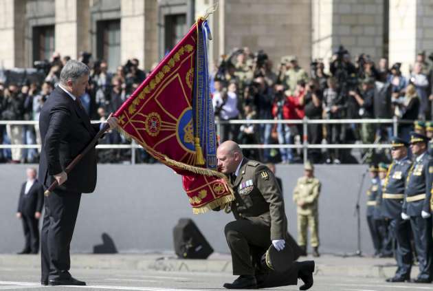 Как Порошенко принимал участие в праздновании Дня Независимости Украины