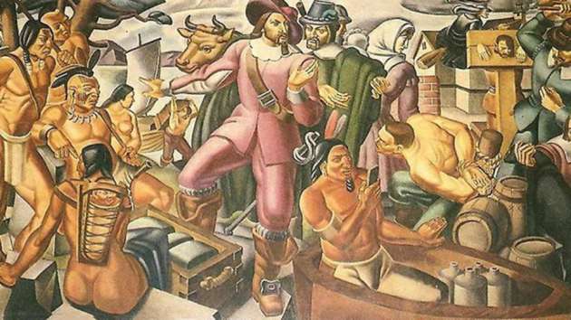 На картине итальянского абстракциониста от 1937 года нашли индейца с iPhone