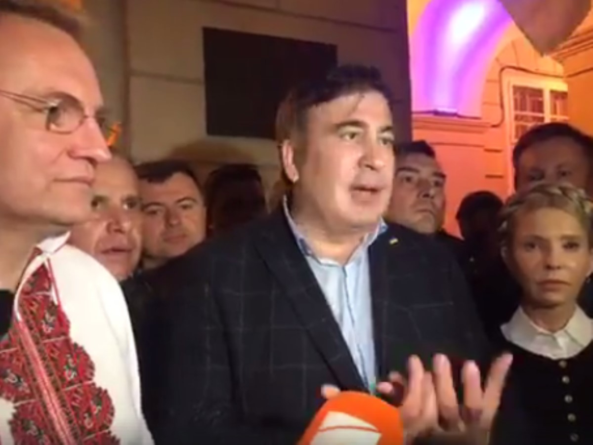 Саакашвили, Садовый и Тимошенко объявят требование о перевыборах парламента и президента?