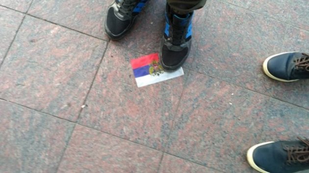 В Одессе водителя из Приднестровья заставили снять российский флаг с лобового стекла авто