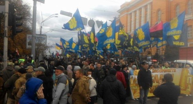 В центр Киева бросили сотни нацгвардейцев