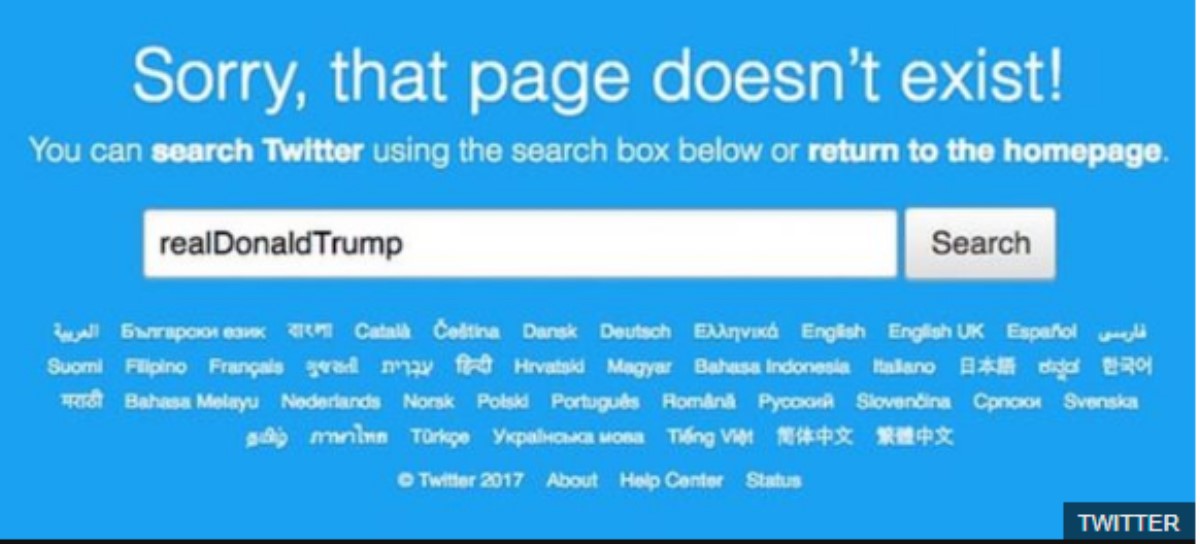 Twitter удалил аккаунт Трампа