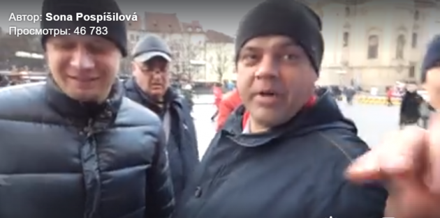 "Дичь" в Европе: агрессивные россияне напали на проукраинскую акцию в Праге