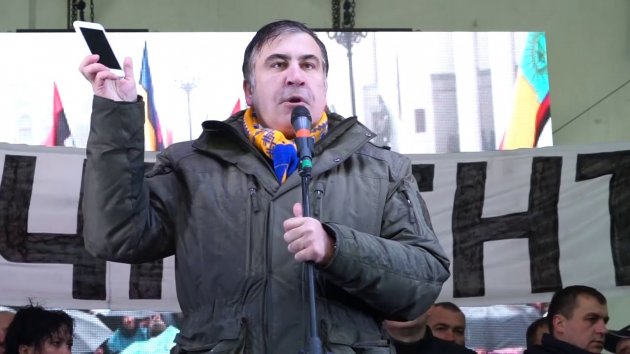 "Они мне не оппоненты": Саакашвили отказался от общения с украинскими журналистами