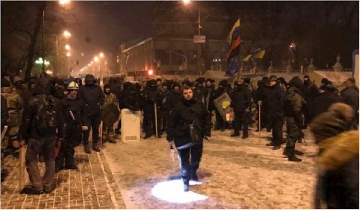 Сторонники Саакашвили подрались с правоохранителями в Киеве