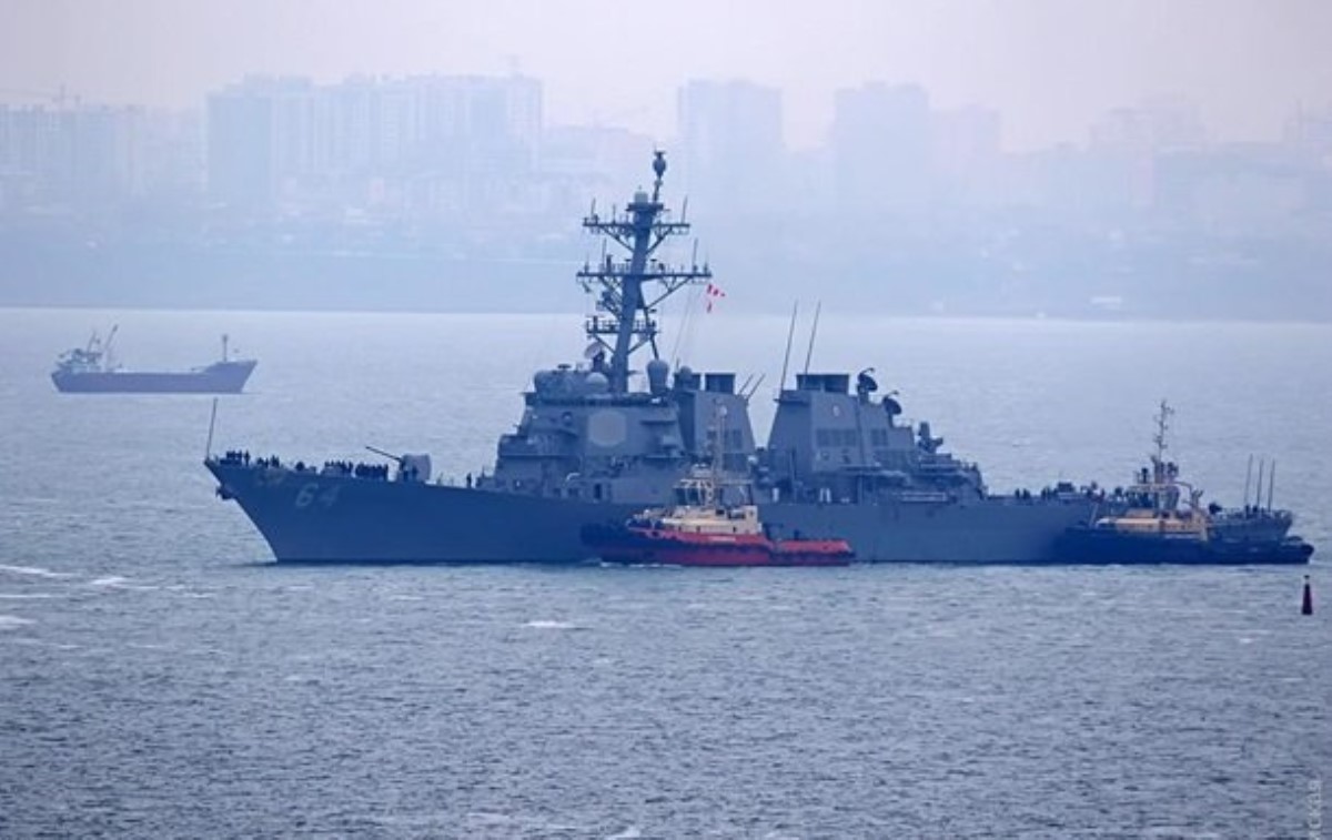 Очередной американский военный корабль зашел в порт Одессы