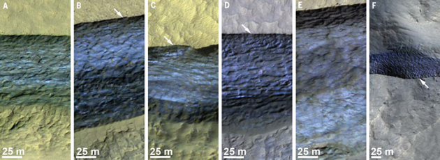 Ученые обнаружили на Марсе открытые залежи льда