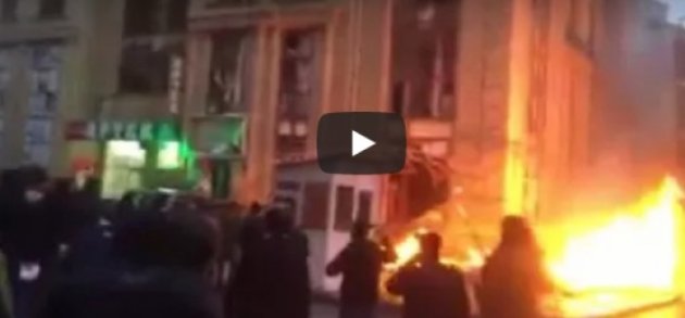 Появилось видео с места взрыва в центре столицы Азербайджана