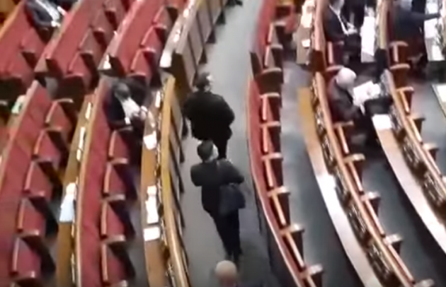 Нардепы вывели Савченко из сессионного зала. Видео