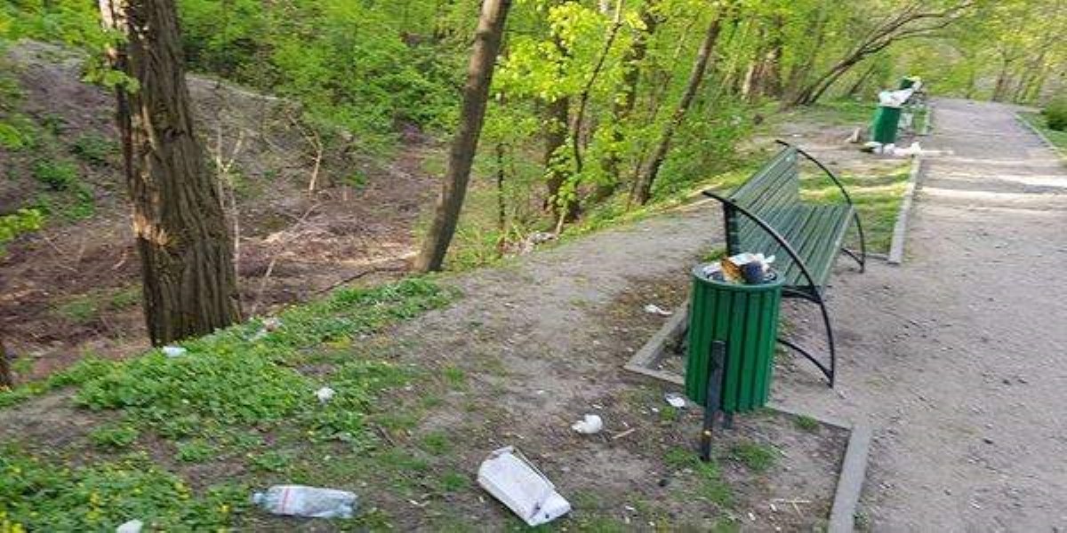 Посмотрели на магнолии и мусор: ботанический сад в Киеве превратили в свалку. Фото