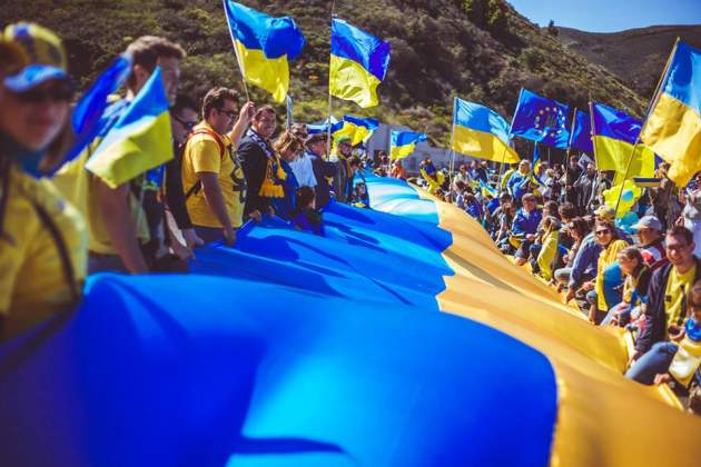 В Одессе гимн Украины глушили советским маршем