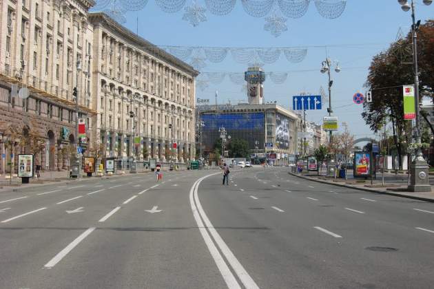 В Киеве перекроют Крещатик и оборудуют там фан-зоны