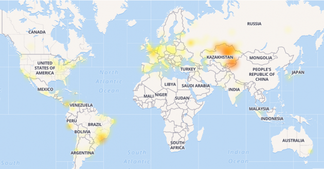 Следом за Twitter во всем мире "упал" еще один популярный интернет-сервис