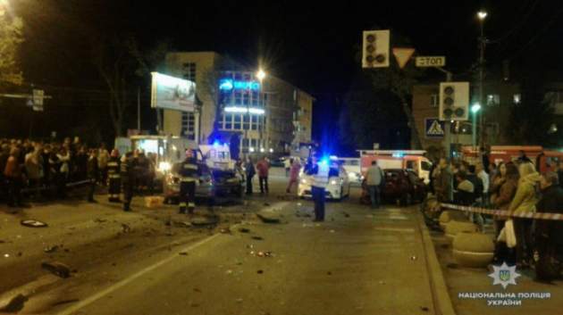 В Виннице произошло тройное ДТП: пострадали пять человек