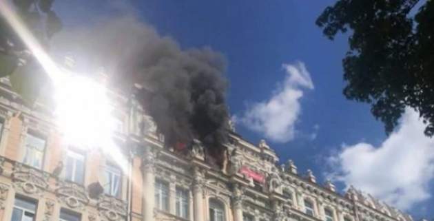 В Киеве горело историческое здание