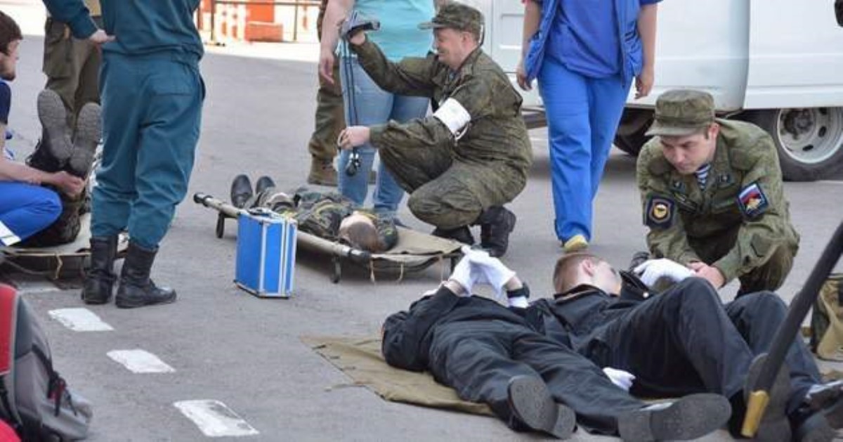 На репетиции парада в России ЧП, десятки пострадавших новобранцев