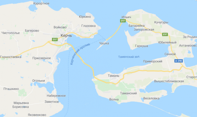 Крымский мост: Google нанес сооружение на свои карты