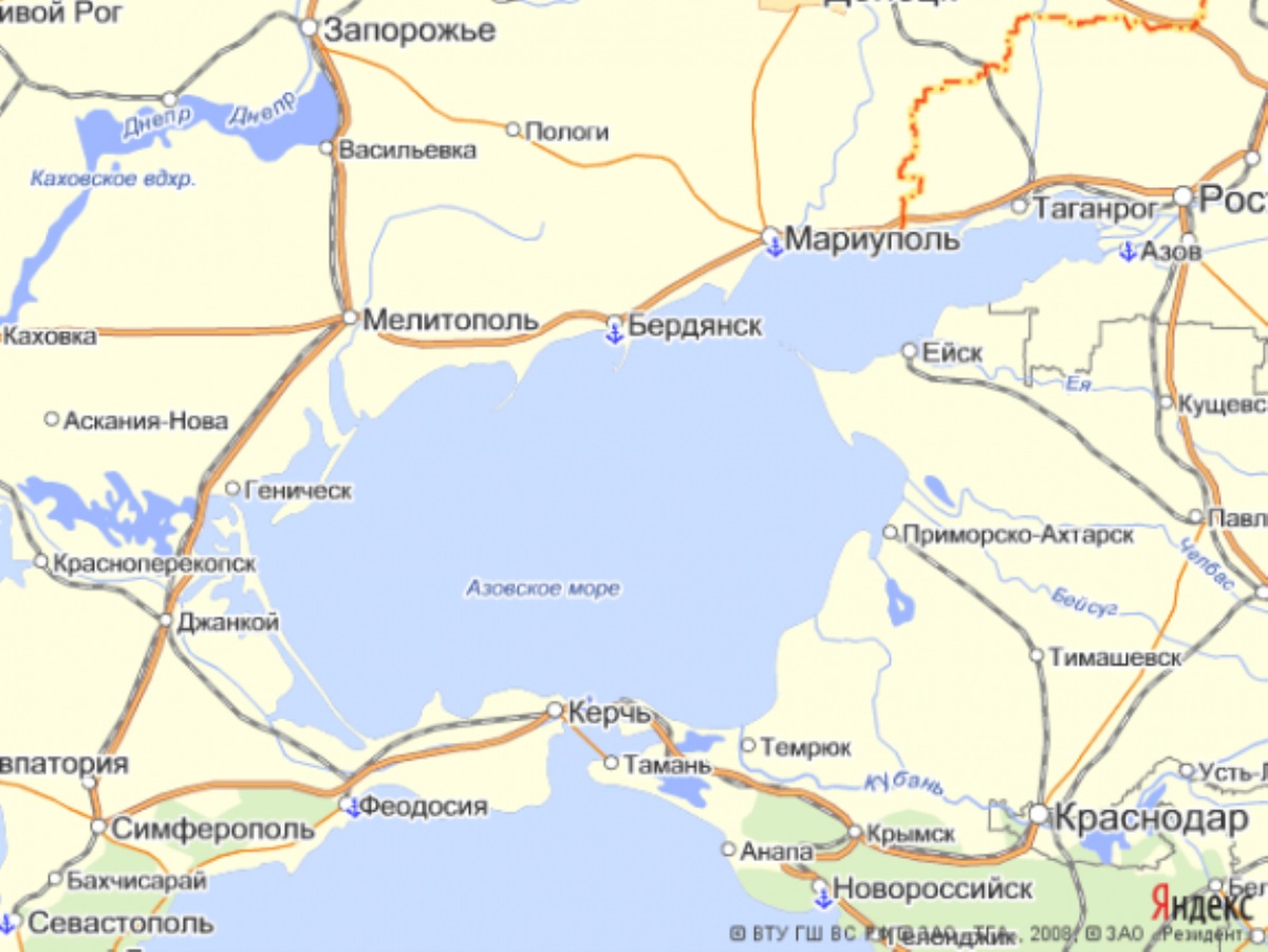 Украина потеряла контроль над Азовским морем