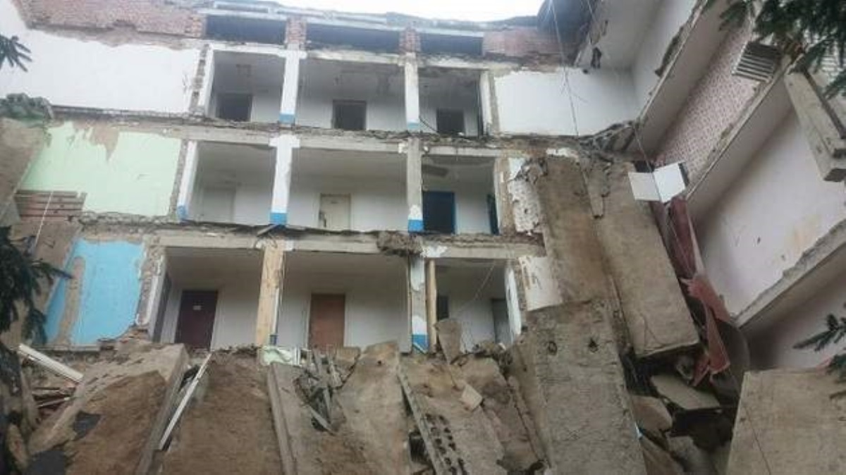 В Житомирской области обвалилась часть студенческого общежития