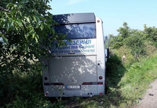 Под Львовом в результате ДТП автобус с 44 туристами слетел в кювет - есть пострадавшие