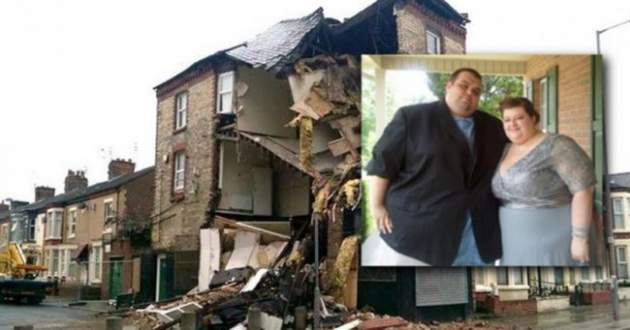 Интимные игры британцев с ожирением разрушили трехэтажный дом. Фото