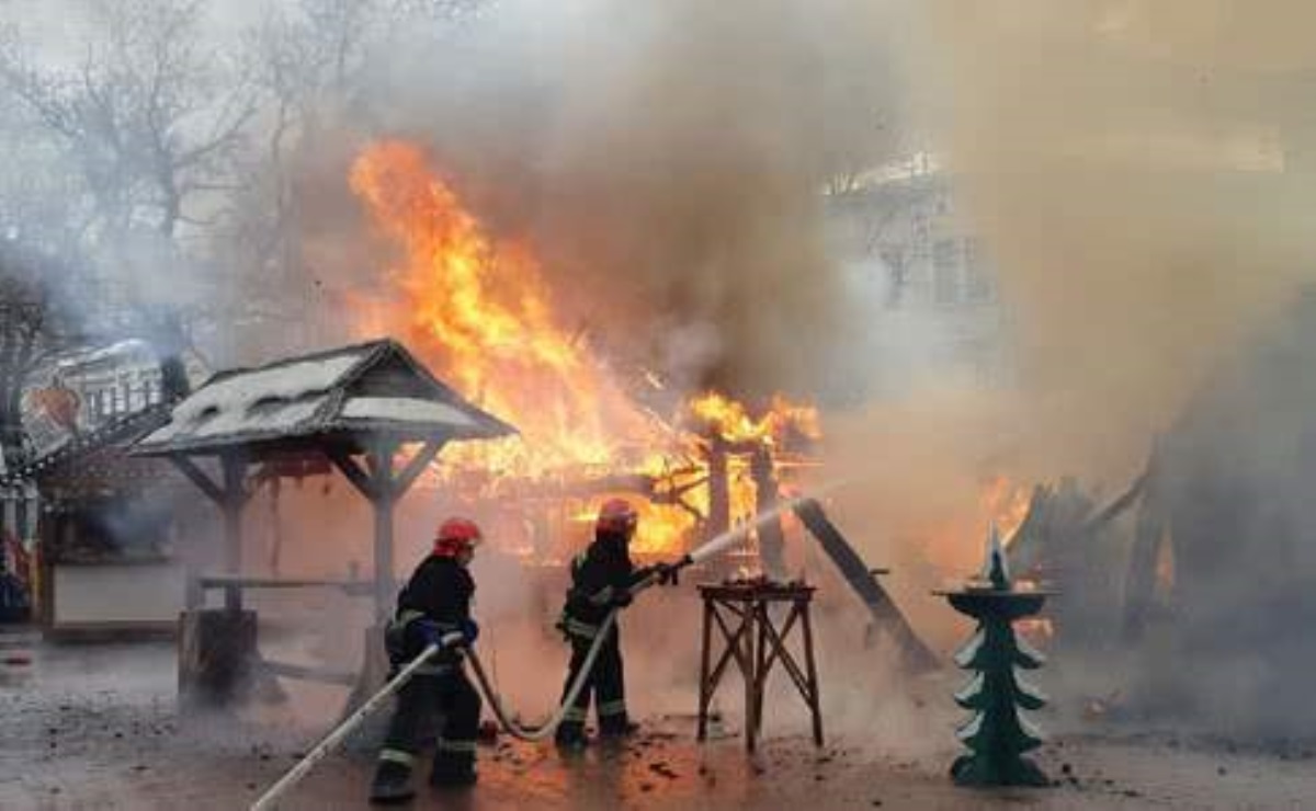 Взрыв на ярмарке во Львове