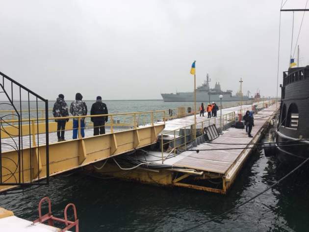 Корабль НАТО пришвартовался у причала Одесского морского порта