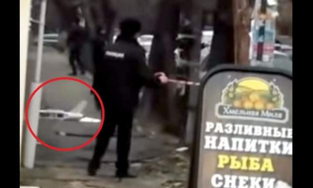 В Симферополе упал беспилотник с листовками цветов украинского флага. Видео