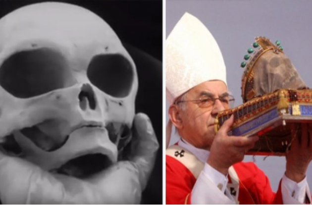 В Ватикане нашли черепа загадочных существ. Видео