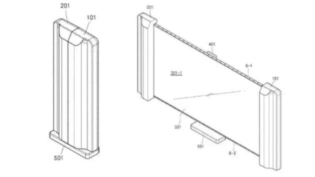 Samsung запатентовала гибкий телевизор со сворачивающимся экраном