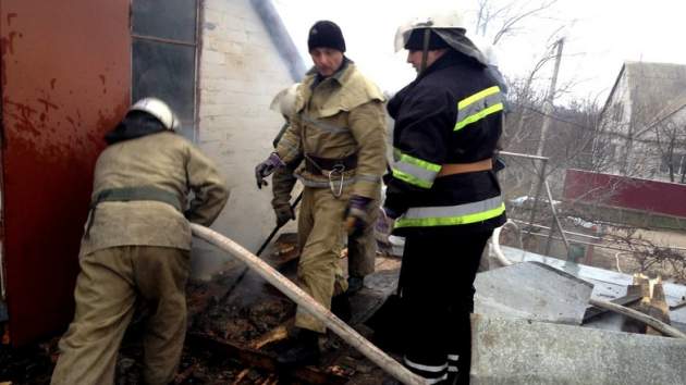 В жутком пожаре под Киевом сгорел магазин вместе с хозяином