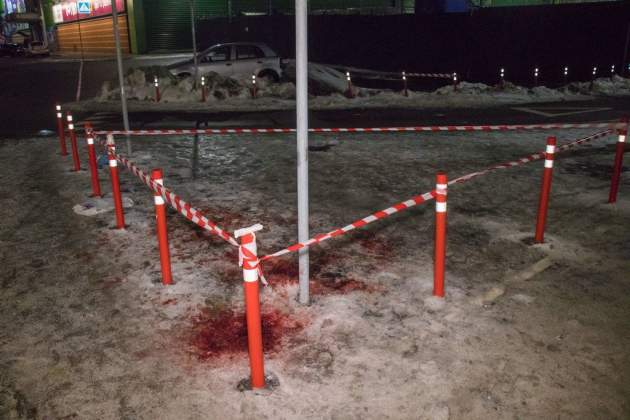 В Киеве произошло кровавое ЧП с полицейским