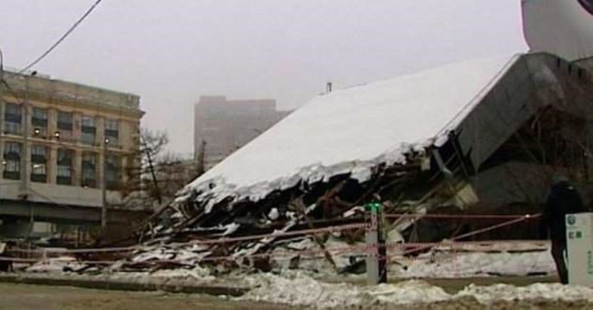 В России рухнула часть здания института, который проектировал Керченский мост