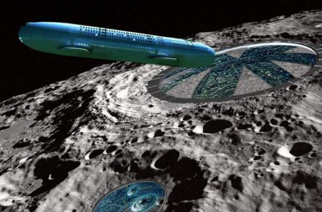 В лунном кратере нашли инопланетный корабль. Фото