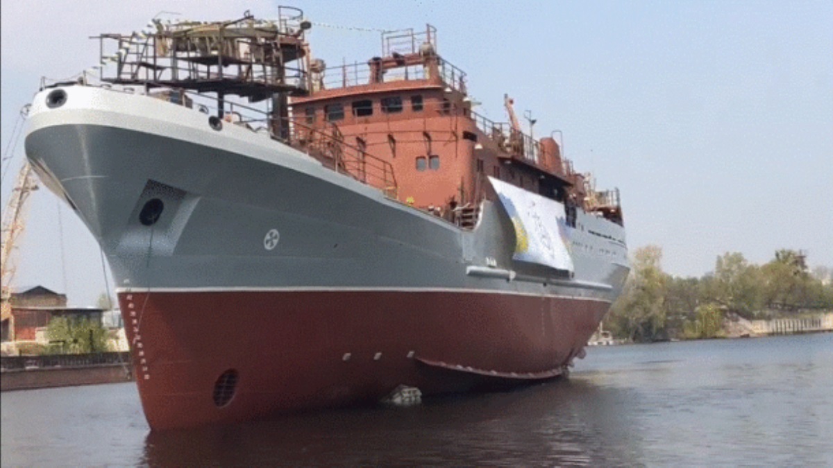 В Украине спустили на воду новый военный корабль