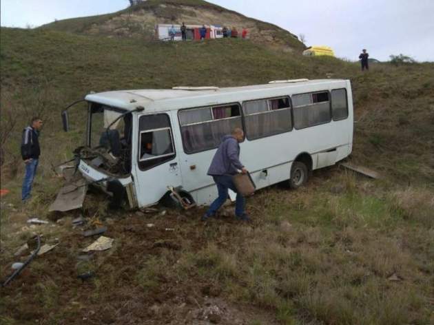 В Крыму у автобуса с пассажирами отказали тормоза: есть жертвы