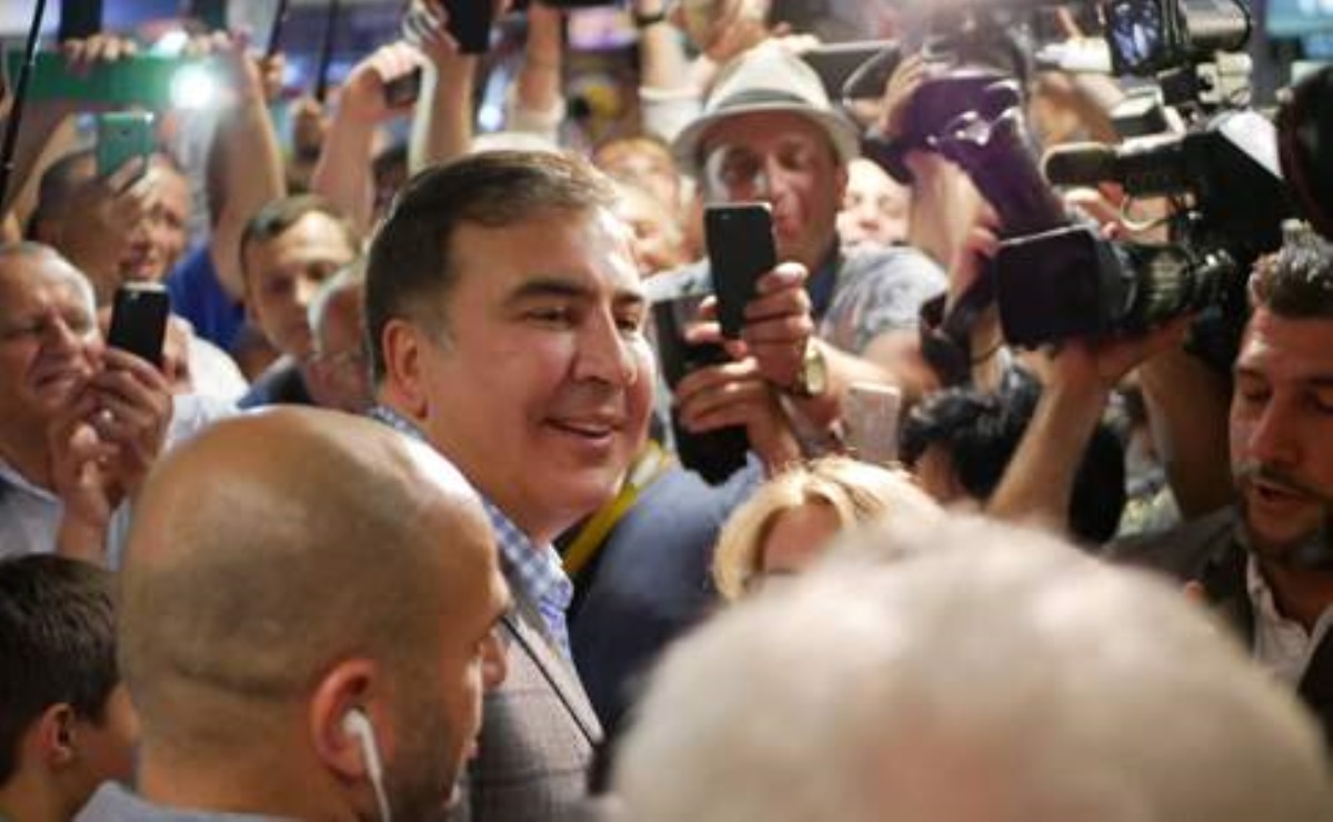 Саакашвили вернулся в Украину. Видео