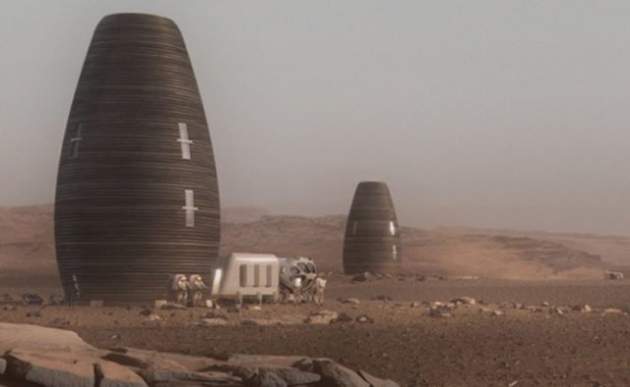 Дом для жизни на Марсе напечатали на 3D-принтере