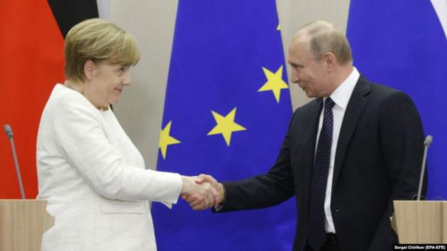 Меркель решительно поддержала газопровод Путина в обход Украины