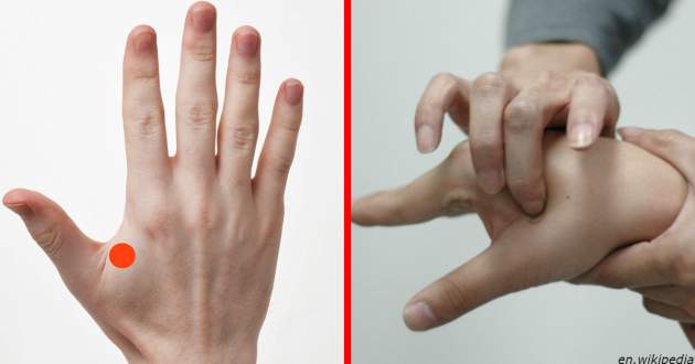 Как справиться с головной болью, нажимая на ладонь