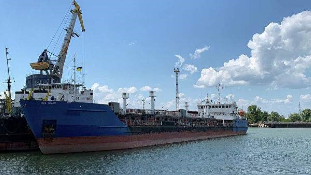 Появилось видео задержания российского танкера в Измаиле