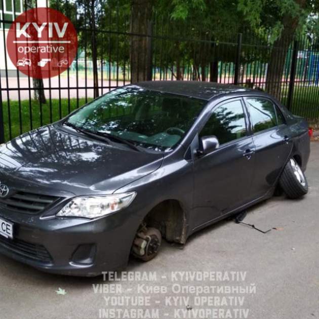 Даже украсть нормально не могут: фото "работы" преступников в Киеве