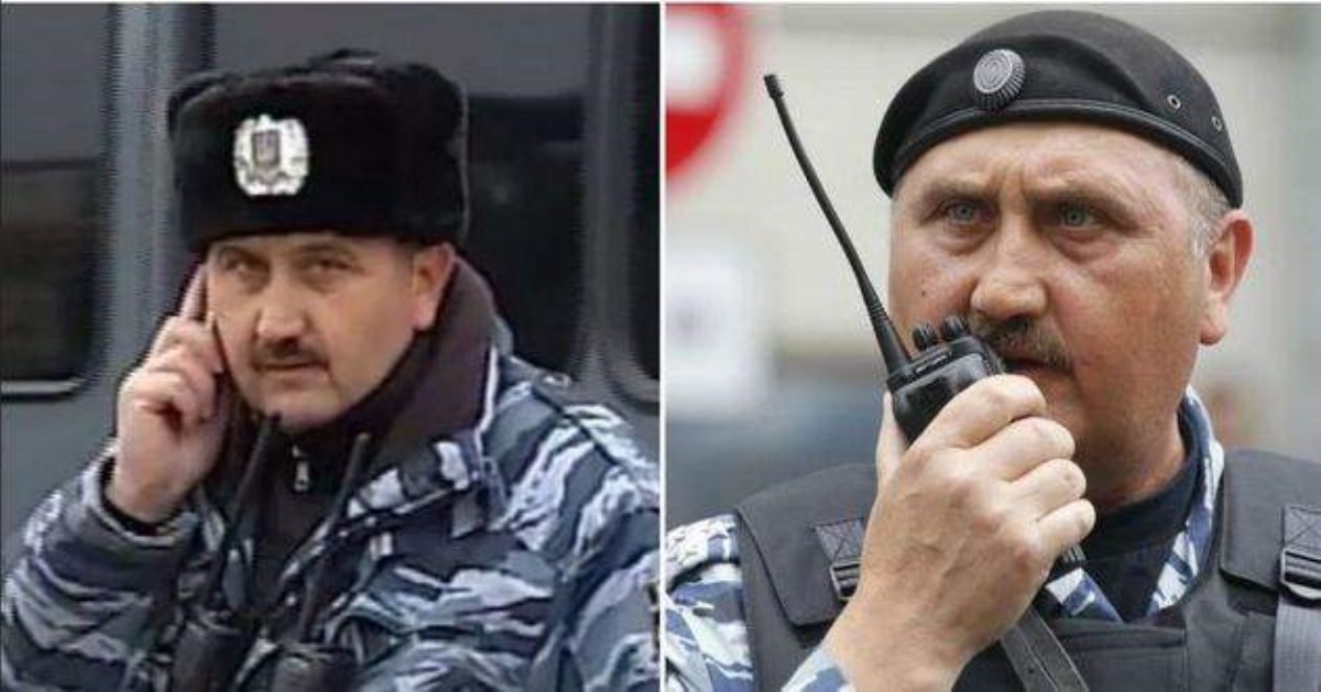 Москвичей на митинге "прессуют" украинские "беркуты"