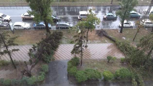 На Киев налетел ураган