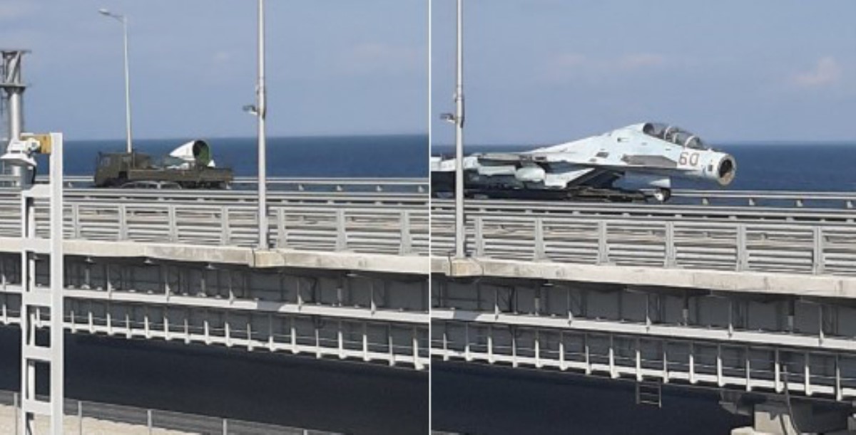 "Тырят наши самолеты": через Крымский мост в Россию перегнали боевую авиацию