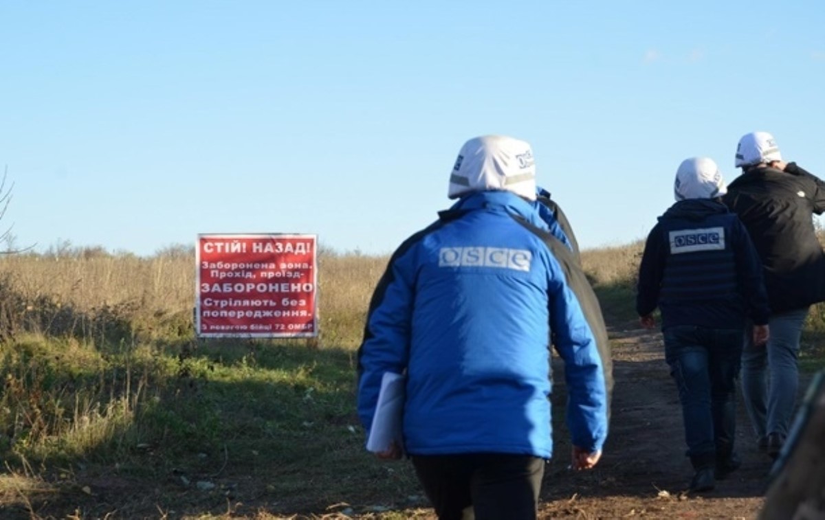 В ОБСЕ зафиксировали выстрелы в зоне разведения в Петровском