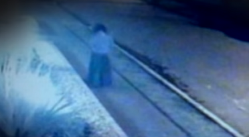 Исчезновение таинственной женщины в старинном одеянии попало на видео