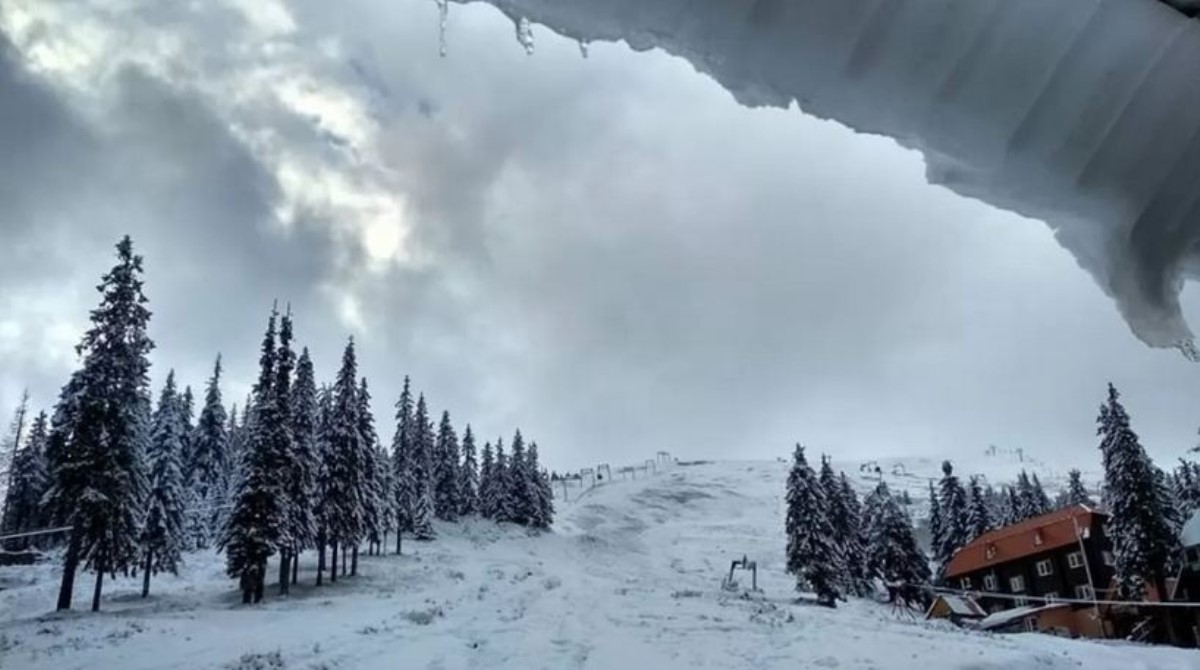 За одну ночь ударил мороз -15 и выпал снег: в Карпаты пришла зима